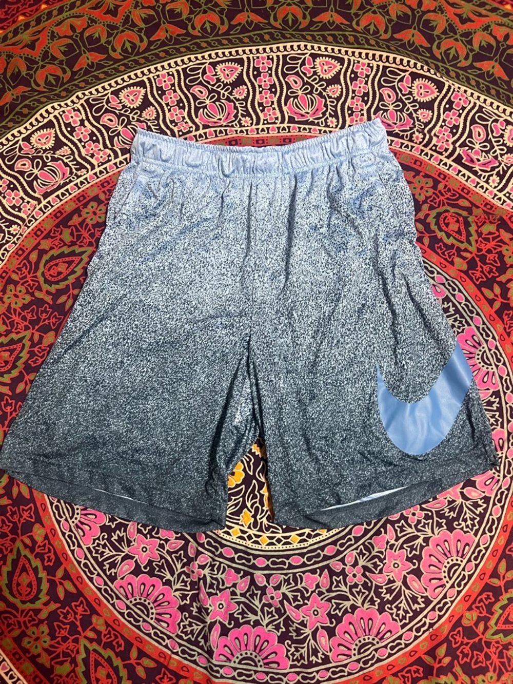 Nike Men's Blue Gradient Dri-FIT Athletic Shorts